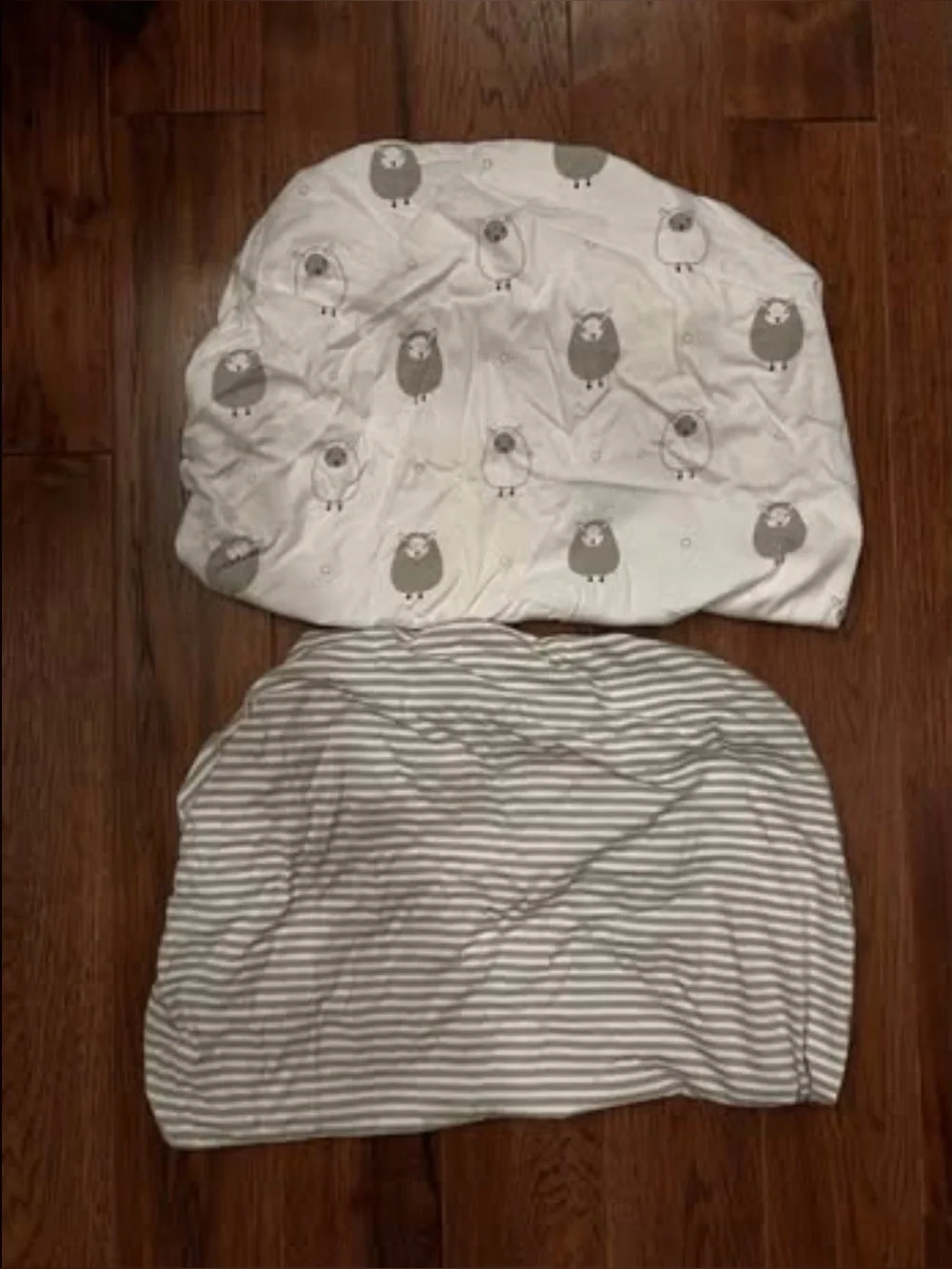Bassinet Fitted Sheets, Lamb/Stripes